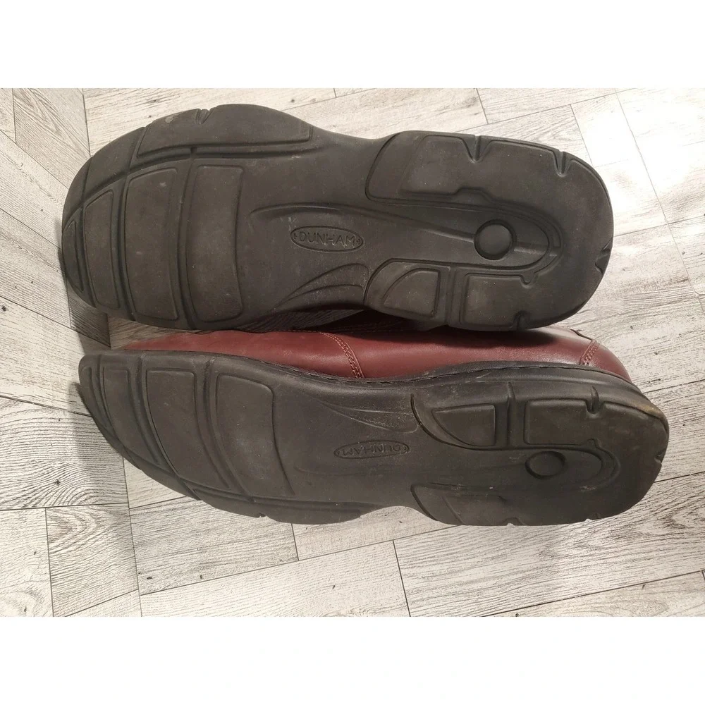 Dunham Mens Shoes Size 13 Brown Leather No Insoles Slip On DAA01BR